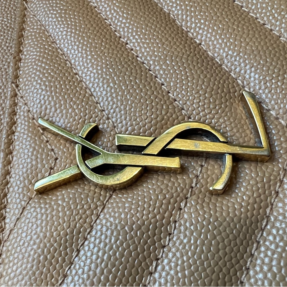 Sold- beige YSL clutch & crossbody bag - Picture 11 of 14